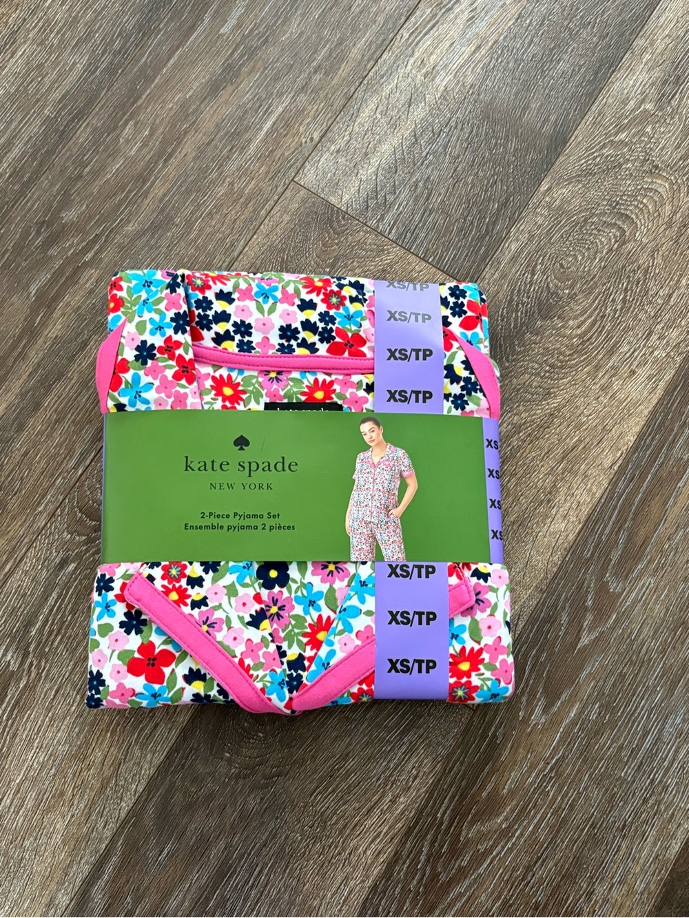 Kate Spade Sleepwear Women's Short Sleeve Pyjama Set Floral 2 Piece Nwt Sz XS